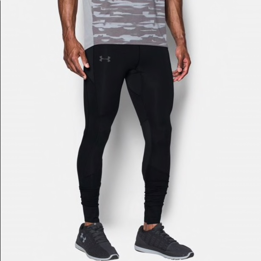 New Under Armour ColdGear Running Leggings Black